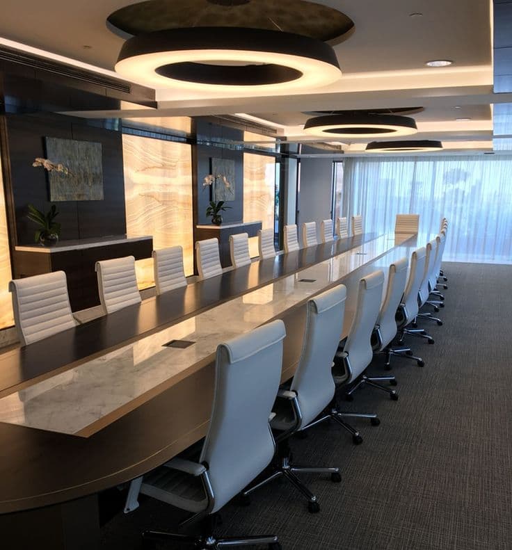 Commercial real estate advisory meeting room